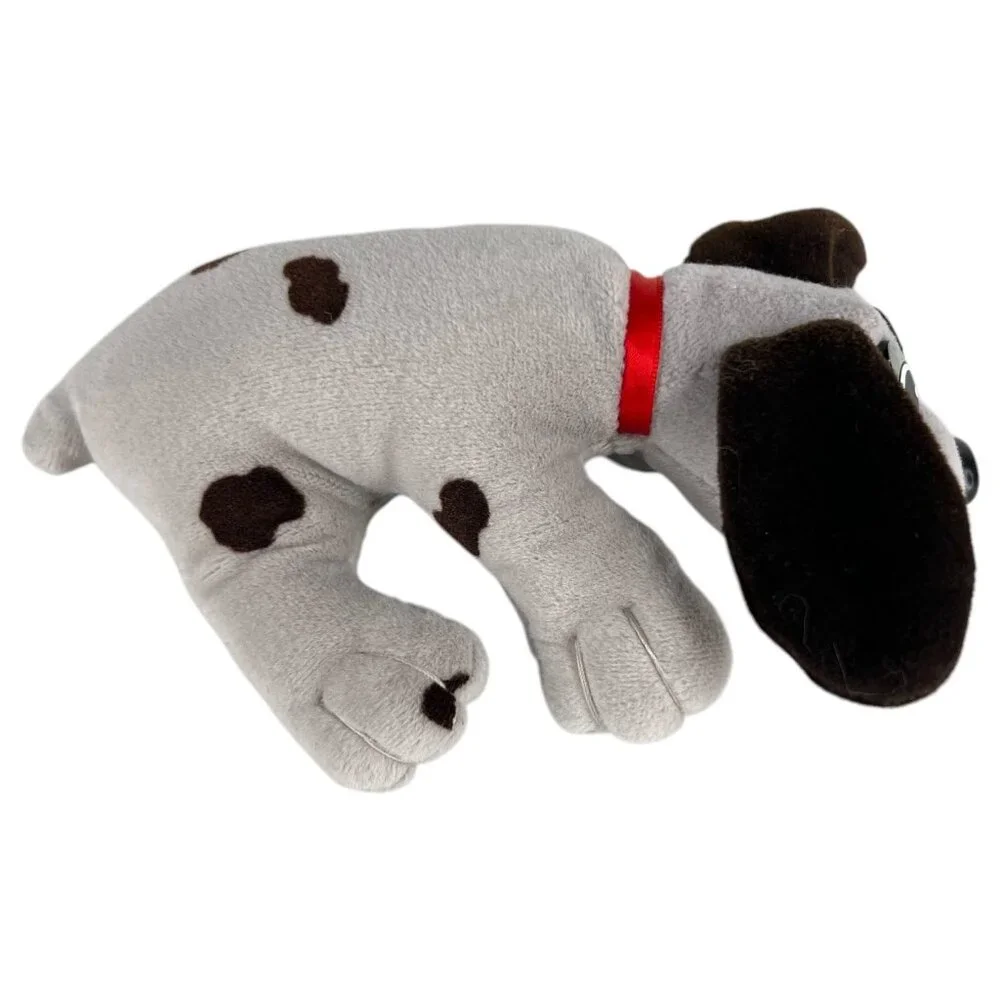 2 VTG Tonka Pound Puppies Plush Toys Gray Black Spots Brown Rumple Skins Newborn - Picture 2 of 11